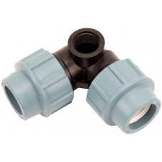 Колено зажимное с боковой резьбой КЗБР SantehPlast