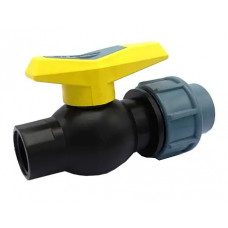 Кран шаровой D20 ЗВ 20х1/2" (ПП)
