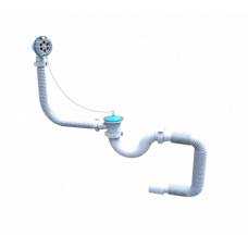 Сифон для ванны нержавіючий впуск 1 1/2" Сантехпласт