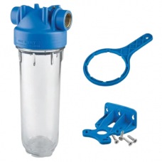 Фильтр механической очистки DP-10 (резьба латунь, колба прозрачная)