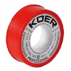Фум-лента  "KOER"  15М*0.1мм х 12мм WATER